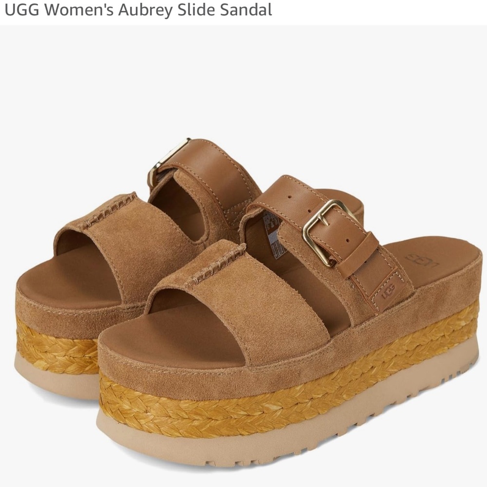 UGG Women's Platform Slide Sandals - Tan